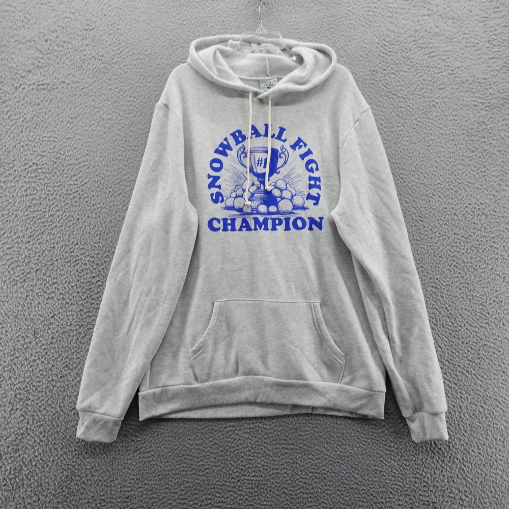 Where Im From Mens XXL Hoodie Snowball Fight Champion Graphic‎ Sweatshirt NEW